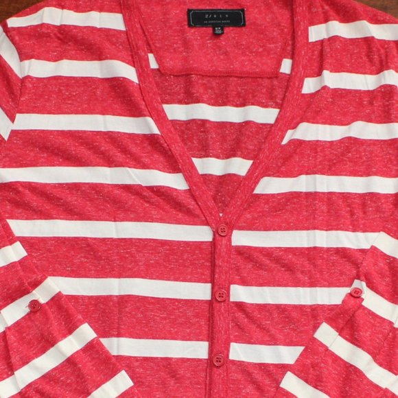 Essential - Horizontal Striped Cardigan - Picture 2 of 2